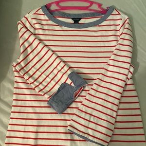 Nautica brand  red striped top soft material